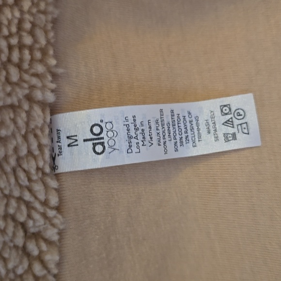 Alo Yoga, Foxy Sherpa Jacket/Coat, Teddy Bear, Came,l VGUC, Women's M - Picture 8 of 16